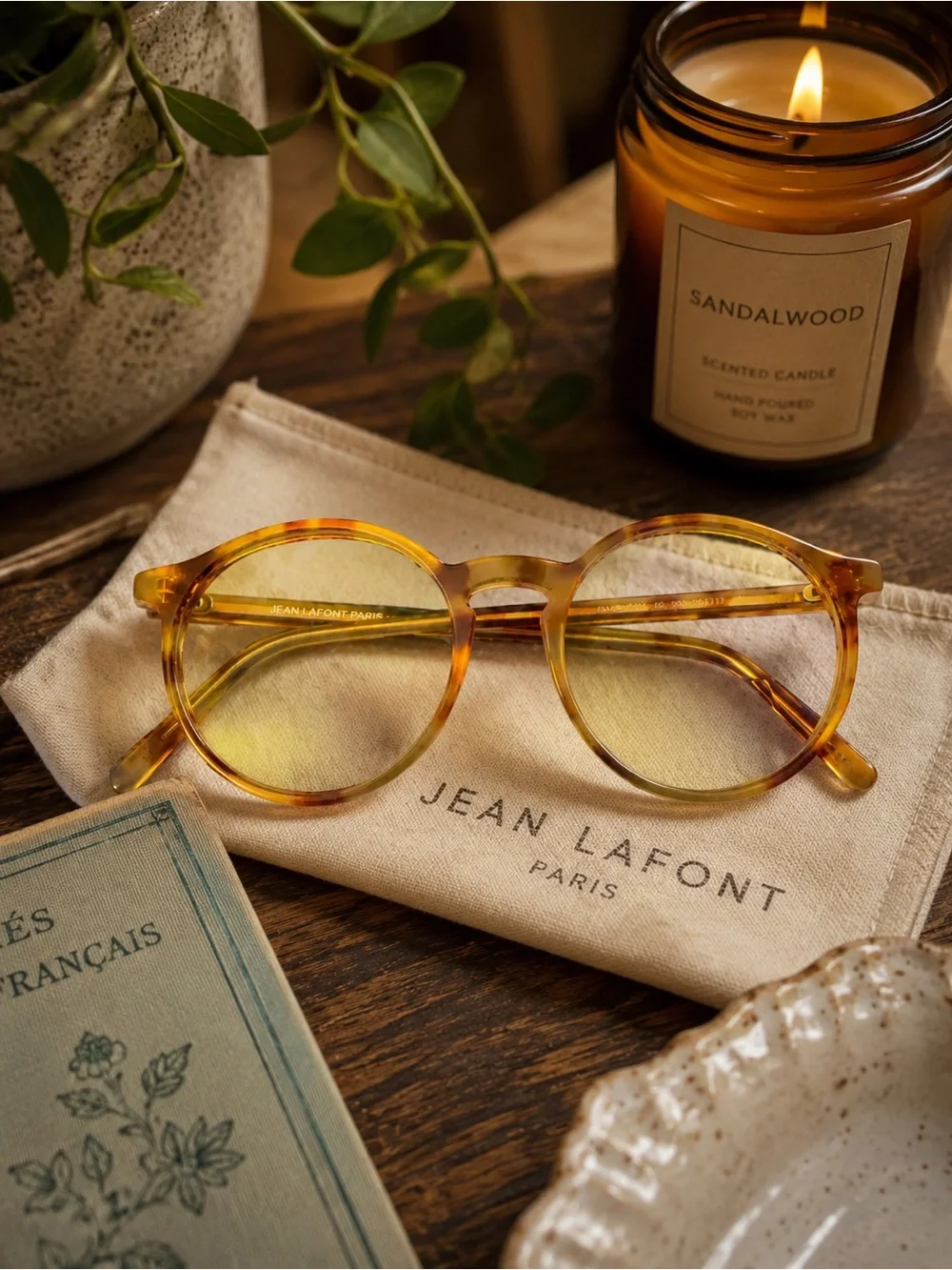 Jean Lafont Paris PANTHEON 330 Tortoise Eyeglasses Frames 50-17 130 France CE